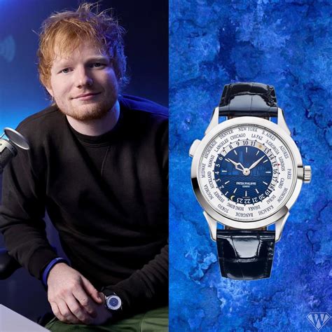 patek philippe world time ed sheeran|ed sheeran watch value.